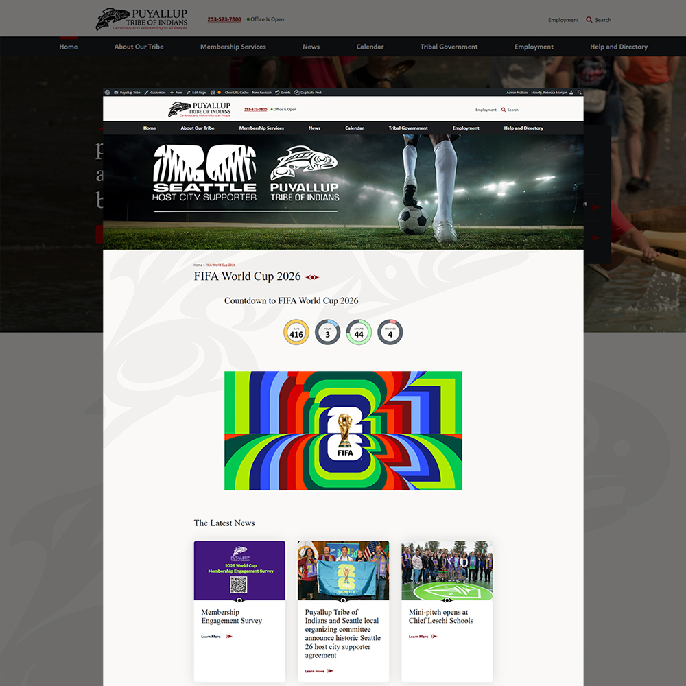 website landing page example